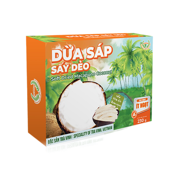 Dừa sáp sấy dẻo 230g