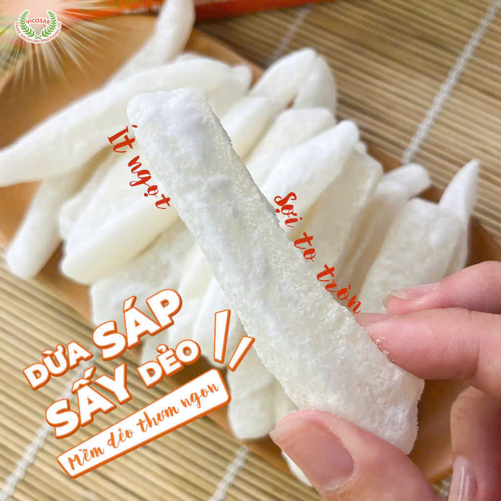 Dừa sáp sấy dẻo 230g